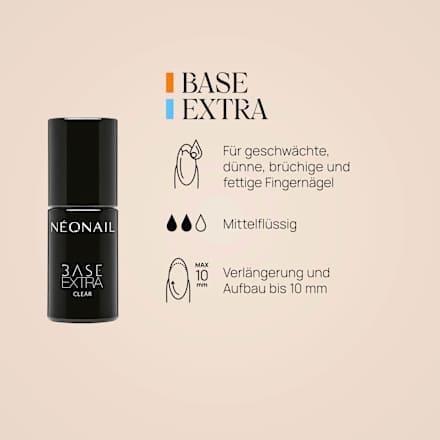 UV Nagellack Base Extra Clear, 7,2 ml