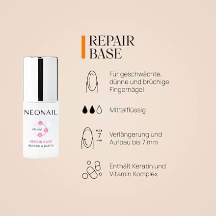UV Nagellack Base Repair, 7,2 ml
