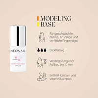 UV Nagellack Modeling Base Calcium Basic Pink, 7,2 ml