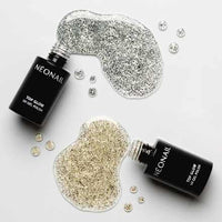 UV Nagellack Top Glow Gold Flakes, 7,2 Millimeter