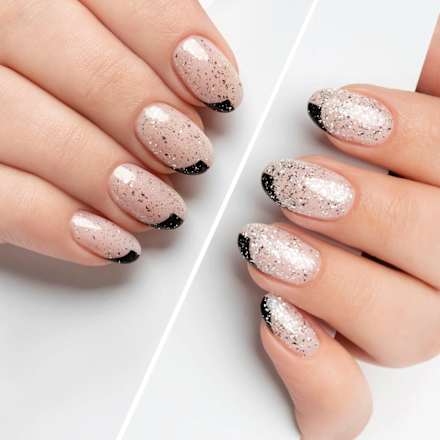 UV Nagellack Top Glow Gold Flakes, 7,2 Millimeter