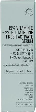 Gesichtsserum 15% Vitamin C + 2% Glutathione Fresh Active, 30 ml