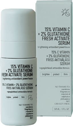 Gesichtsserum 15% Vitamin C + 2% Glutathione Fresh Active, 30 ml