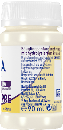 Anfangsmilch Expert HA Pre trinkfertig, von Geburt an, 32x90ml, 2,88 l