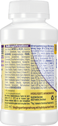 Anfangsmilch Expert HA Pre trinkfertig von Geburt an, 200 ml