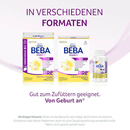 Anfangsmilch Expert HA Pre von Geburt an, 550 g