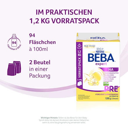 Anfangsmilch Expert HA Pre von Geburt an, 1.200 g
