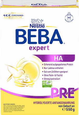 Anfangsmilch Expert HA Pre von Geburt an, 550 g