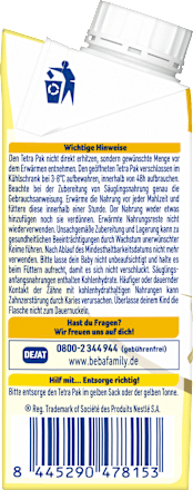 Anfangsmilch Pre trinkfertig von Geburt an, 200 ml
