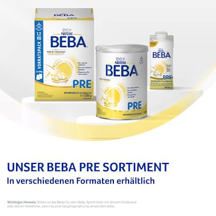 Anfangsmilch Pre von Geburt an, 800 g