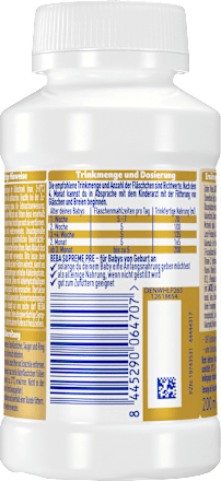 Anfangsmilch Supreme Pre trinkfertig von Geburt an, 200 ml