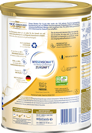 Anfangsmilch Supreme Pre von Geburt an, 800 g