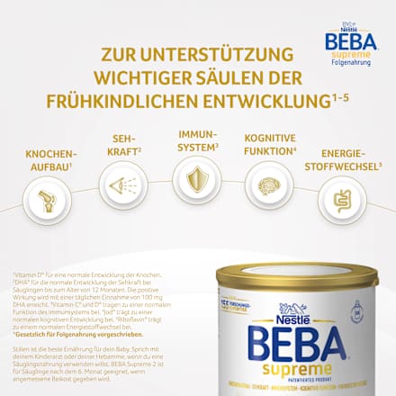 Folgemilch Supreme 2 ab dem 7. Monat, 800 g