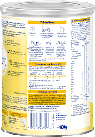 Kindermilch Junior 1+ ab 1 Jahr, 800 g
