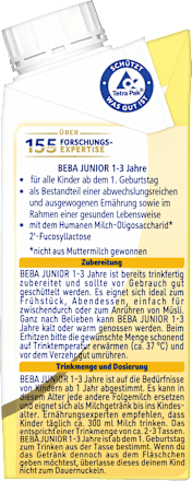 Milchgetränk trinkfertig, Junior, ab 1 Jahr, 200 ml