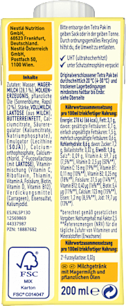 Milchgetränk trinkfertig, Junior, ab 1 Jahr, 200 ml