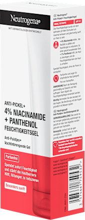 Anti-puistjes gezichtsgel niacinamide + panthenol, 50 ml