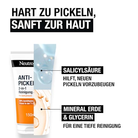 Anti-puistjes gezichtsmasker 2-in-1, 150 ml