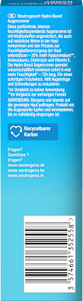 Augencreme Gel Hydro Boost, 15 ml
