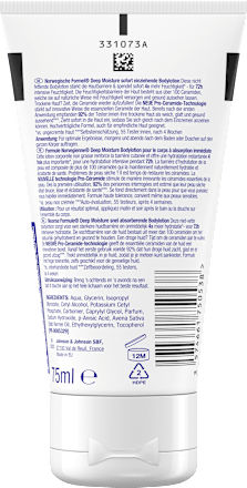 Bodylotion Deep Moisture, trockene Haut, Reisegröße, 75 ml