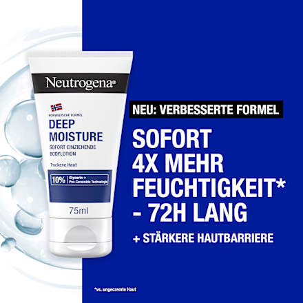 Bodylotion Deep Moisture, trockene Haut, Reisegröße, 75 ml