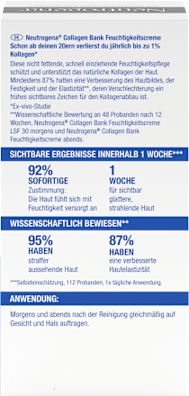 Feuchtigkeitscreme Collagen Bank, 50 ml