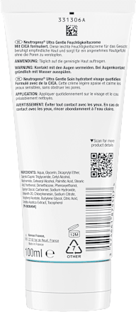 Feuchtigkeitscreme Ultra Gentle, 100 ml