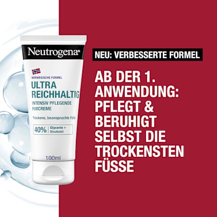 Voetcrème met 40% glycerine, ultra rijk voor de droge huid, 100 ml