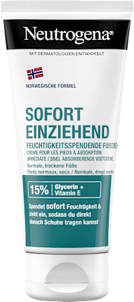 Fußcreme sofort einziehend für trockene Haut, 100 ml