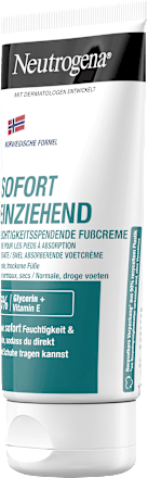 Fußcreme sofort einziehend für trockene Haut, 100 ml
