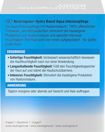 Gesichtscreme Hydro Boost Aqua Intensiv, 50 ml