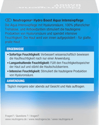 Gesichtscreme Hydro Boost Aqua Intensiv, 50 ml
