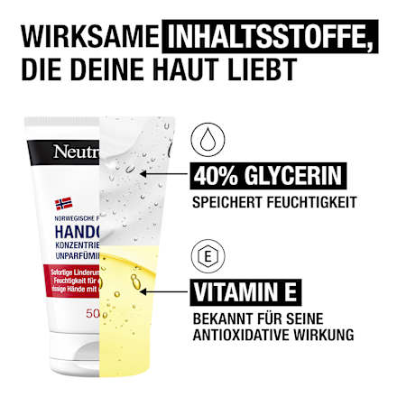 Handcreme konzentriert, parfumfrei, 50 ml