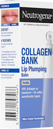 Lippenpflege Collagen Bank Lip Plumping Balm Vanilla, 12 ml