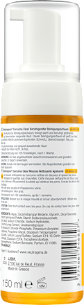 Curcuma Clear reinigingsschuim, 150 ml