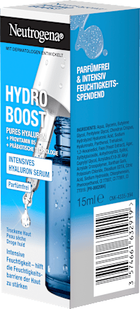 Serum Concentraat Hydro Boost Hyaluron parfumvrij, 15 ml