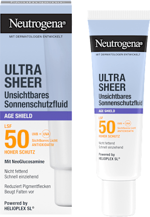 Sonnenfluid Gesicht, ultra sheer age shield, LSF 50, 50 ml