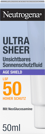 Sonnenfluid Gesicht, ultra sheer age shield, LSF 50, 50 ml