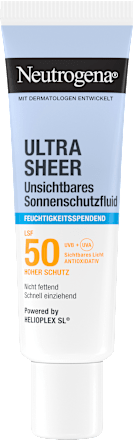 Sonnenfluid Gesicht, ultra sheer feuchtigkeitsspendend, LSF 50, 50 ml