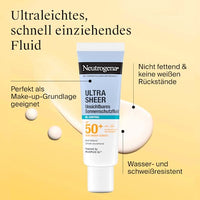 Sonnenfluid Gesicht, ultra sheer oil control, LSF 50+, 50 ml