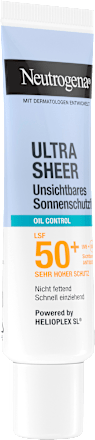 Sonnenfluid Gesicht, ultra sheer oil control, LSF 50+, 50 ml