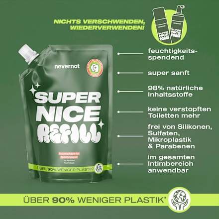 Feuchtschaum für Toilettenpapier Nachfüllpack, 240 ml