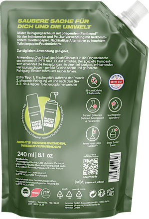 Feuchtschaum für Toilettenpapier Nachfüllpack, 240 ml