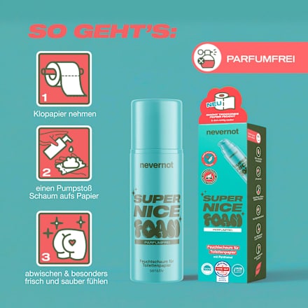 Feuchtschaum für Toilettenpapier Sensitive, 120 ml
