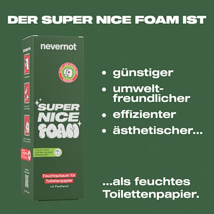 Nat schuim voor toiletpapier, 120 ml