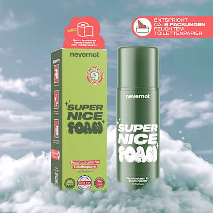 Nat schuim voor toiletpapier, 120 ml