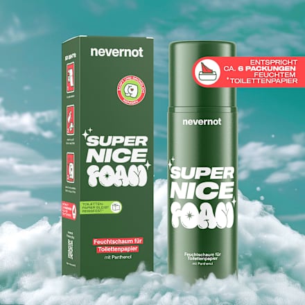 Nat schuim voor toiletpapier, 120 ml