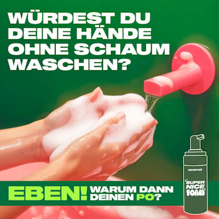 Nat schuim voor toiletpapier, 120 ml