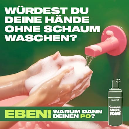 Nat schuim voor toiletpapier, 120 ml
