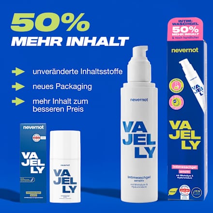 Intimpflege Waschgel Vajelly Sensitiv, 150 ml